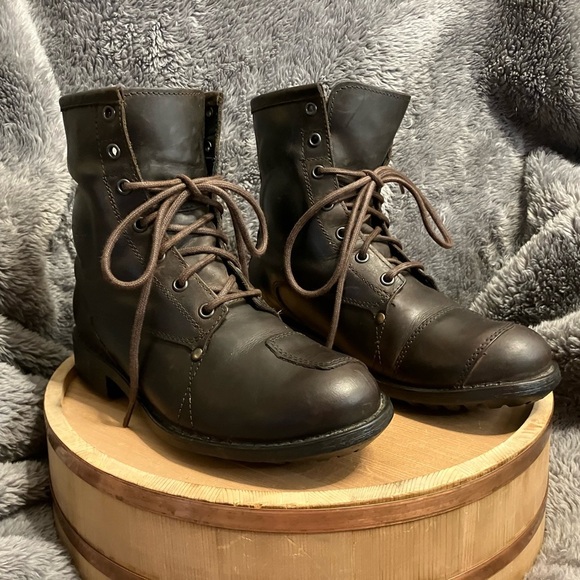 TCX Shoes - TCX Women’s Blend WP Leather Combat Moto Boots Size 5.5